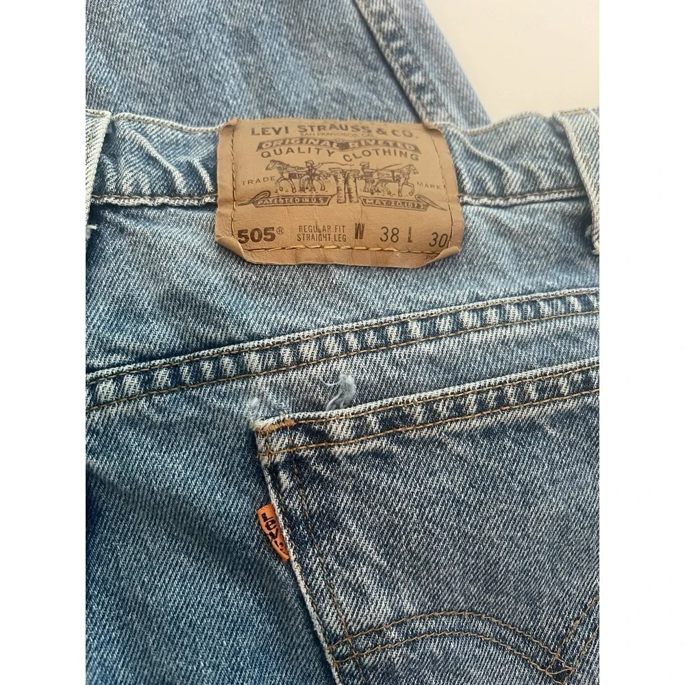 Vintage 90's Men's Levi's Orange Tab 505 Jeans 38 x‎ 30 37 x 30